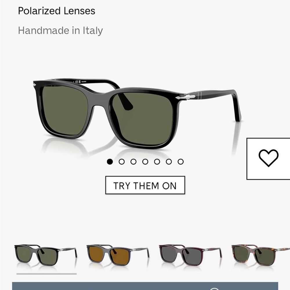 Persol Black Polarized Sunglasses